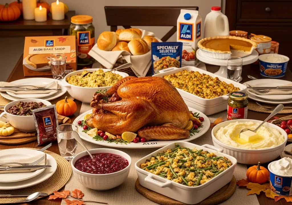 Aldi branded dishes and packagin