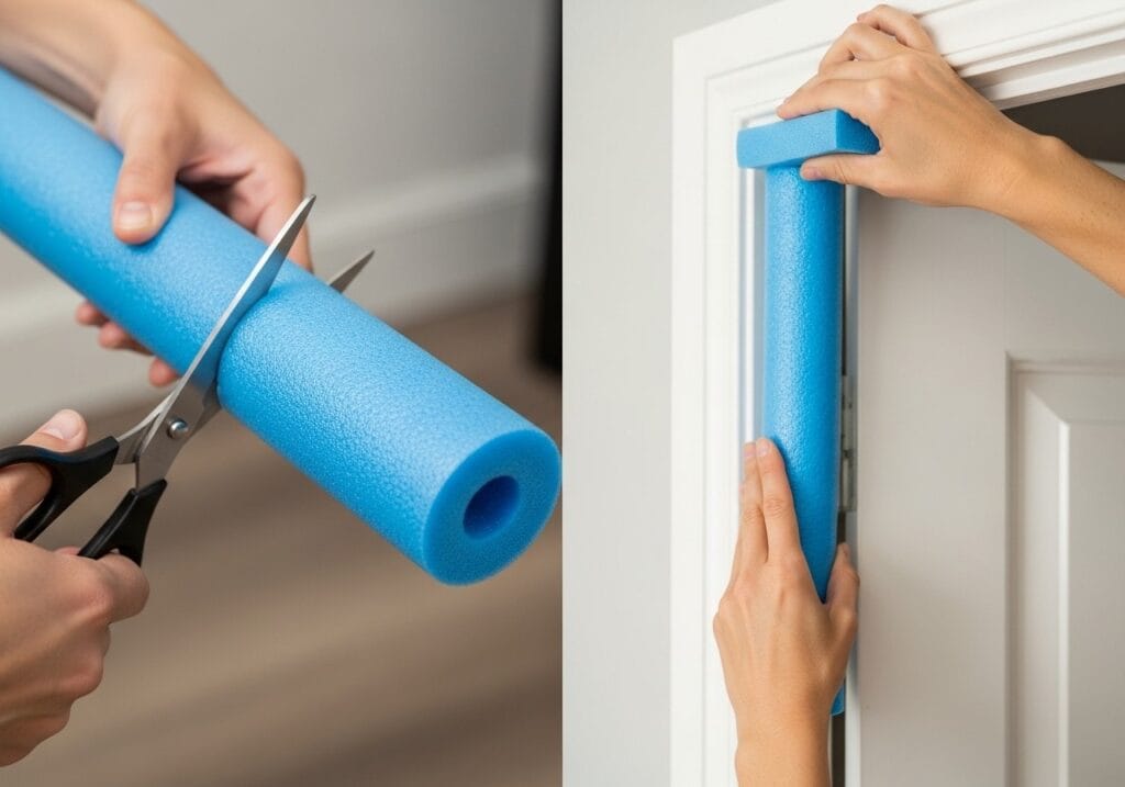 How a Pool Noodle Can Silence Door Slams