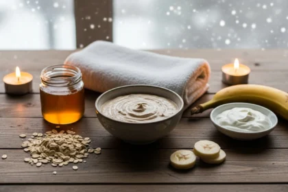 Midwest Winter Hack DIY Honey and Oatmeal Face