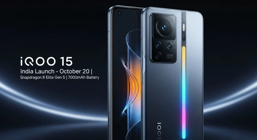 iQOO 15 India Launch October 20