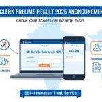SBI Clerk Prelims Result 2025
