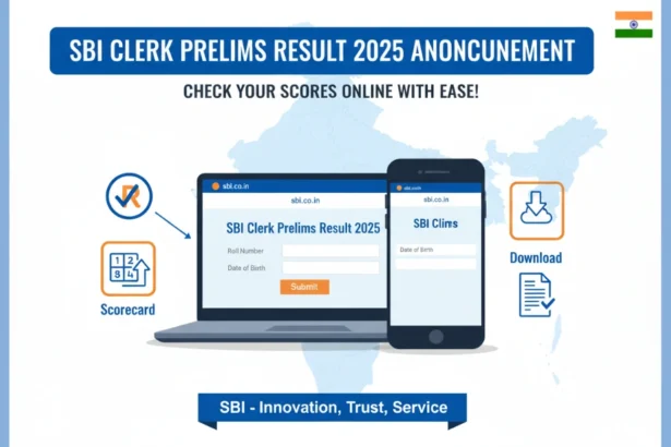 SBI Clerk Prelims Result 2025